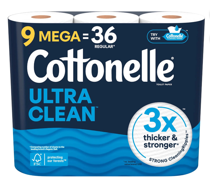 Cottonelle 9=36 Ultra Clean