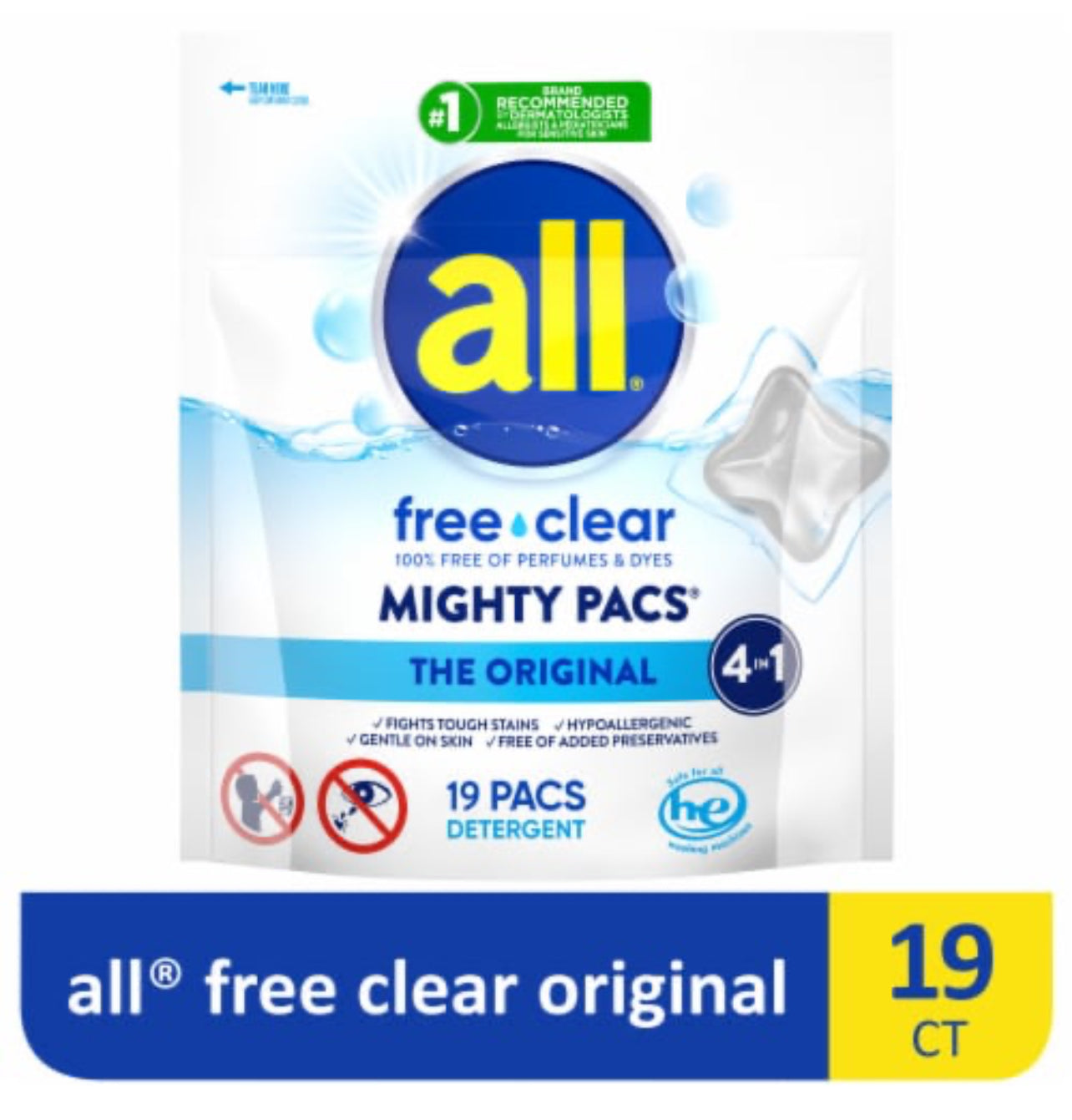 All Free & Clear Mighty Pacs 19 Ct.