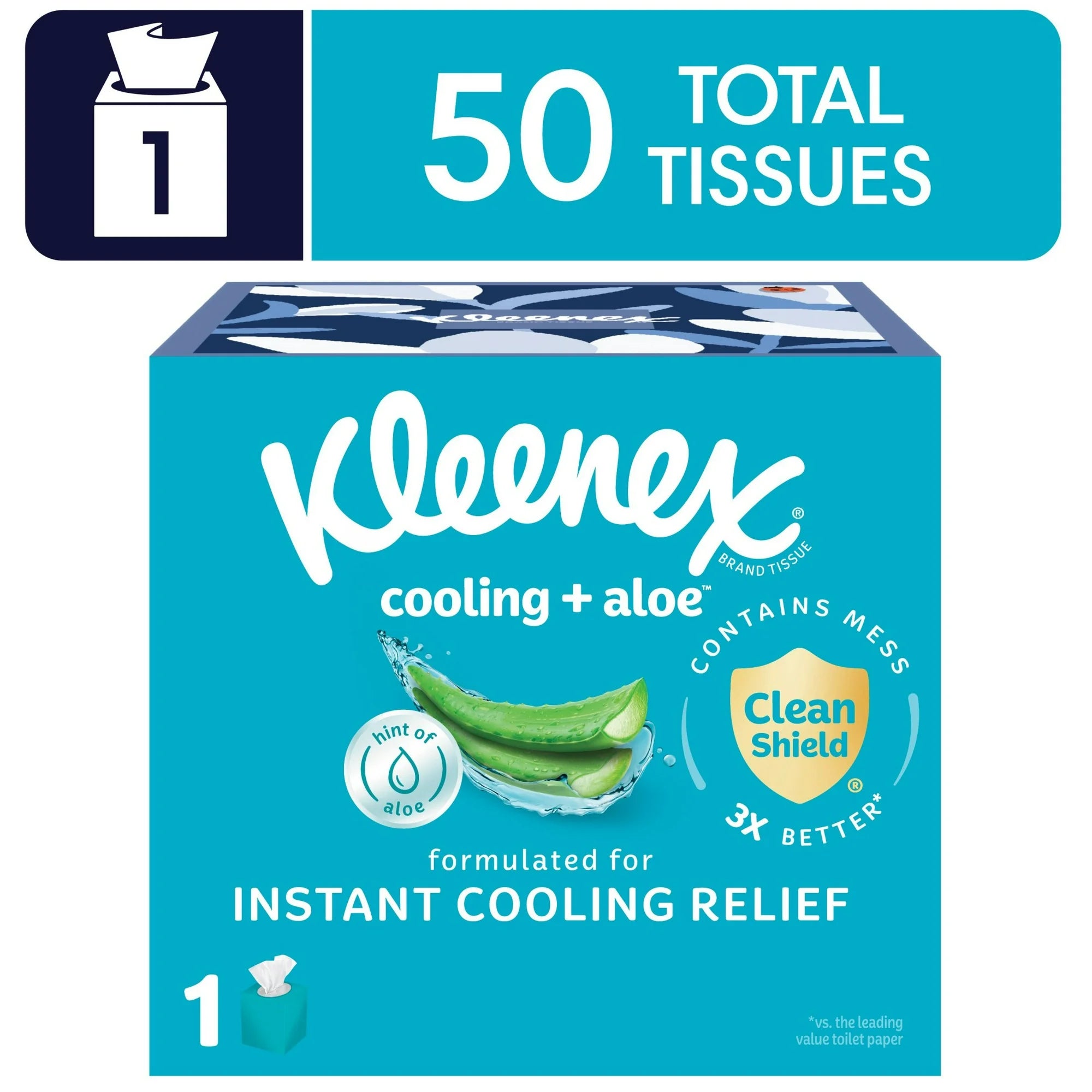 Kleenex Cooling + Aloe 60 Ct.