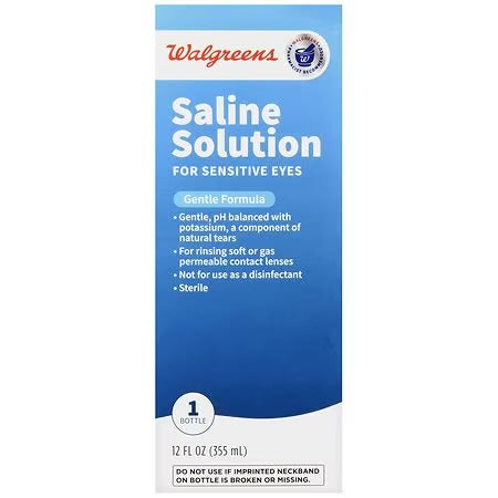 Walgreens Saline Solution 12 Oz.