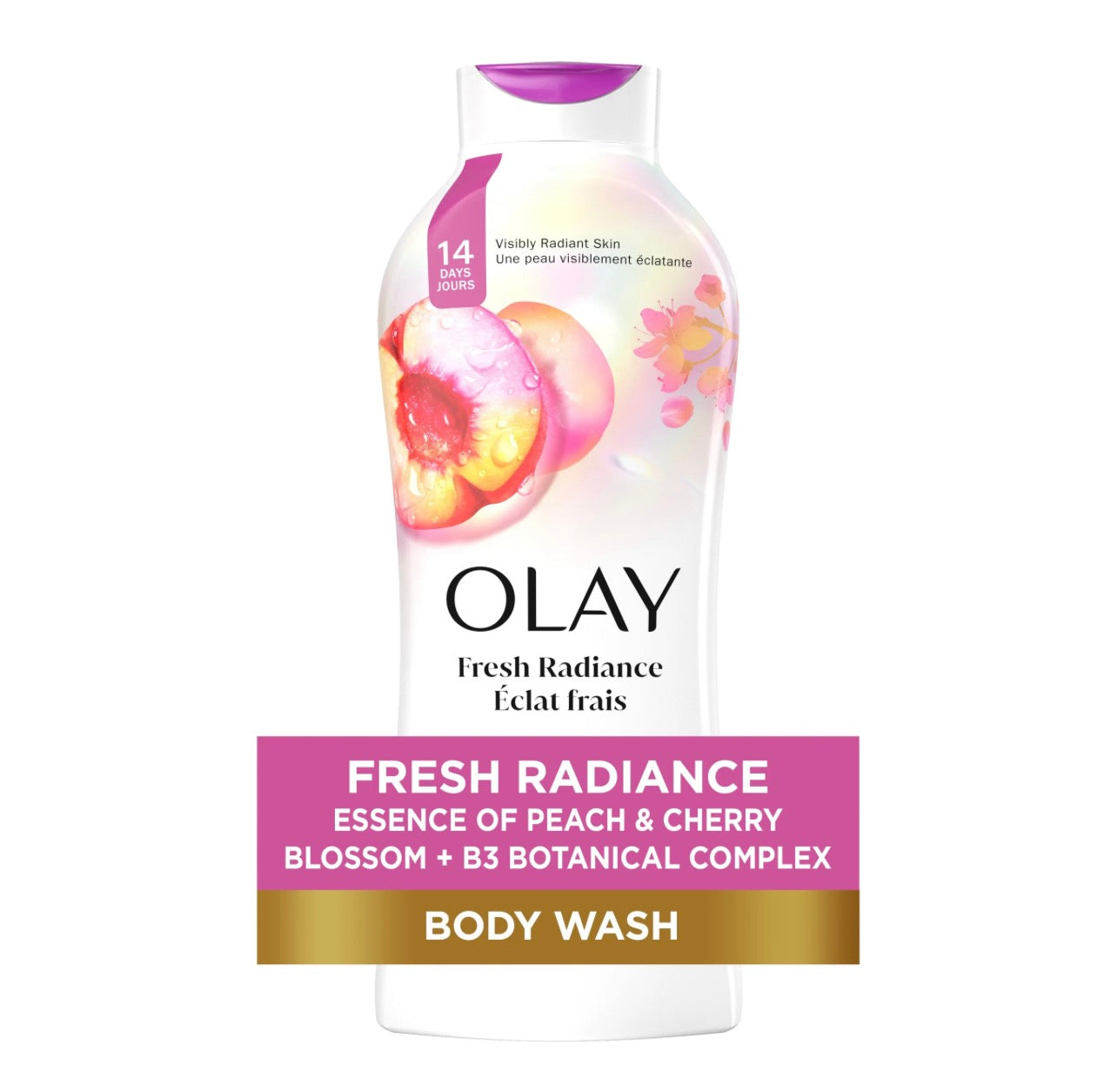 Olay Peach & Cherry Blossom Bodywash 22 Oz.