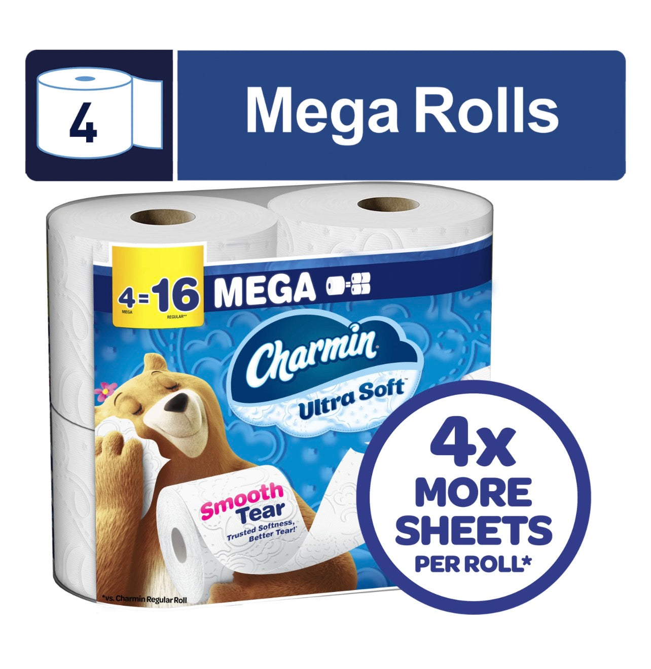 Charmin Mega Ultra Soft 4 Ct.