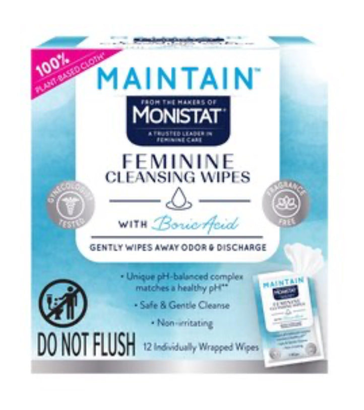Monistat Feminine Cleansing Wipes 12 Ct.