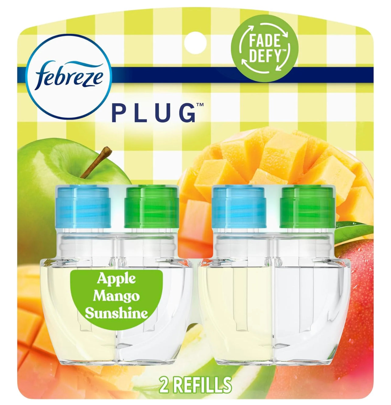 Febreze Plug In Apple Mango Sunshine Refill 2 Ct.