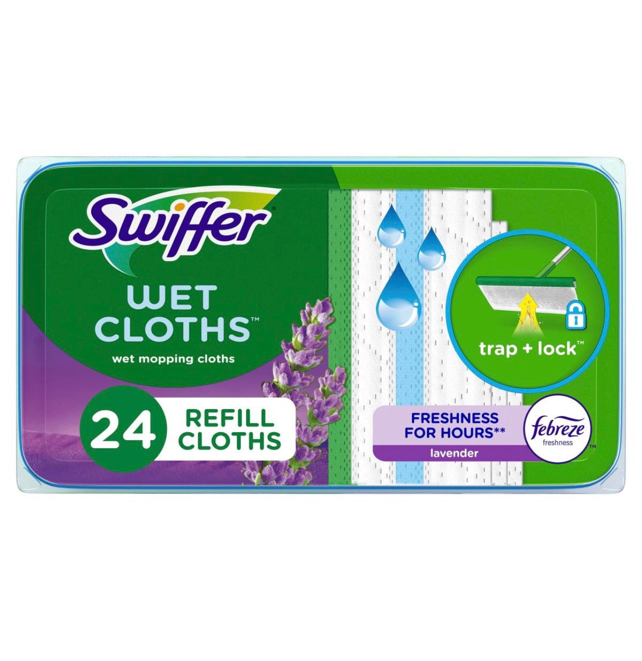 Swiffer Wet Cloths 24 Ct. Lavender