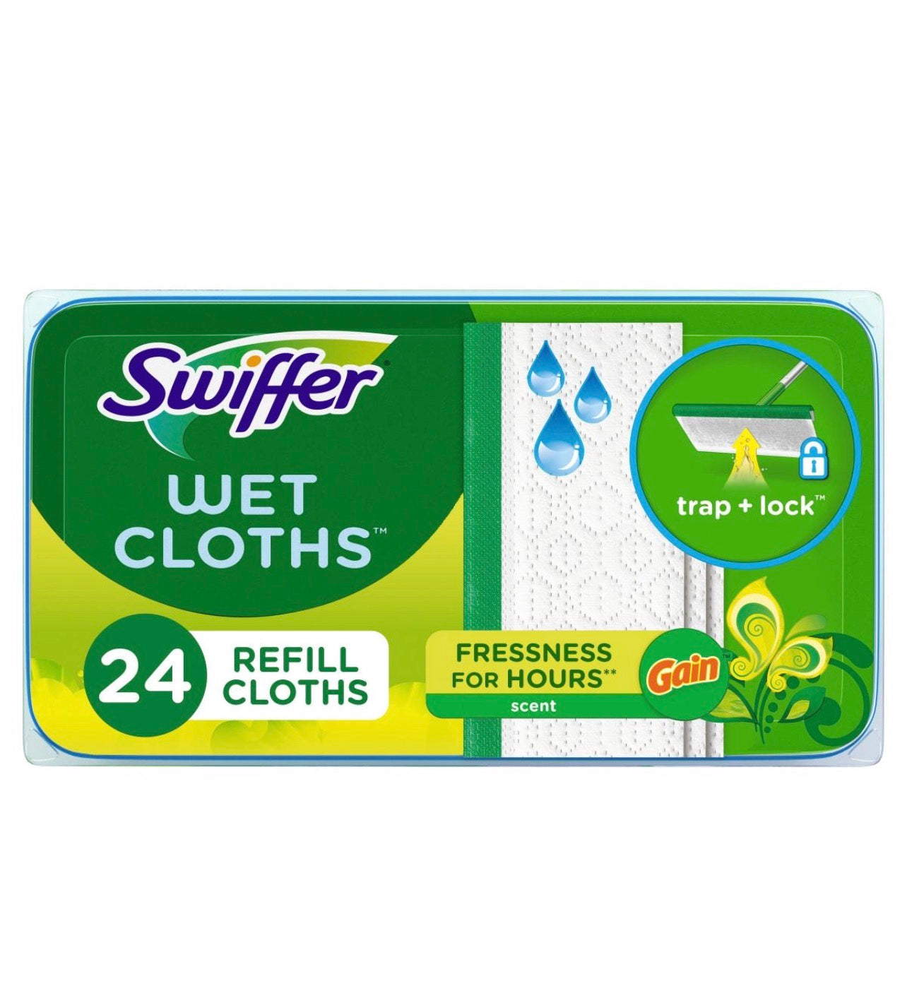 Swiffer Wet Cloths 24 Ct. Gain
