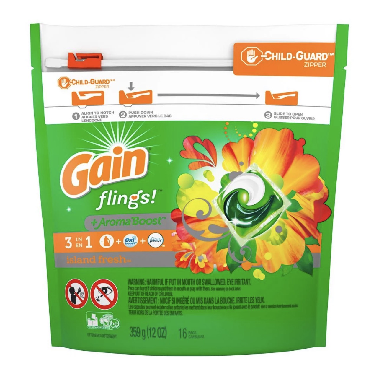 Gain Flings Irish Springs 16 Ct.