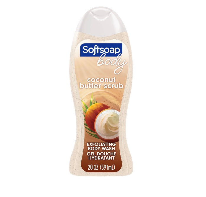 Softsoap Coconut Butter Scrub Bodywash 20 Oz.