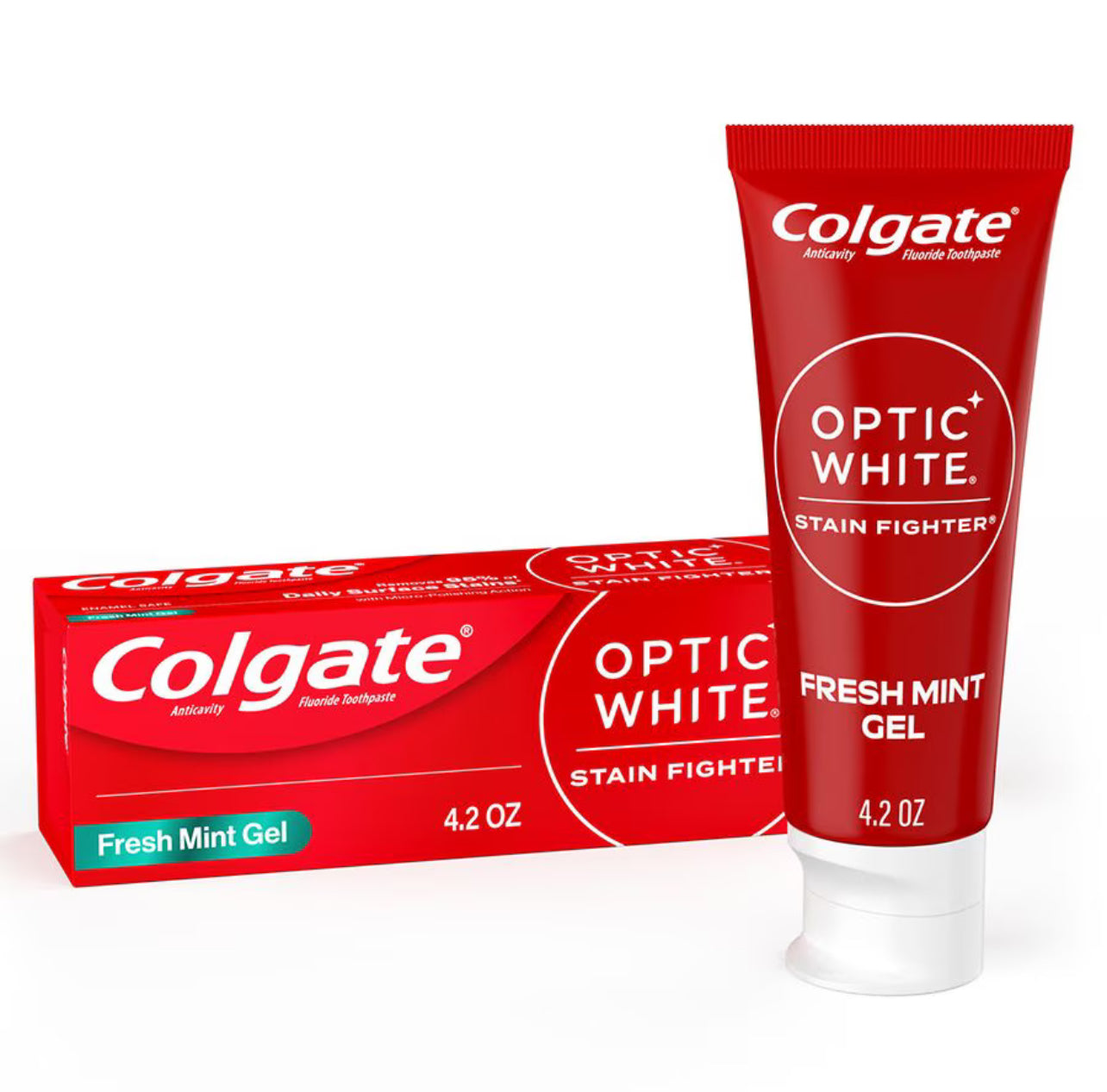 Colgate Optic White Fresh Mint Gel 4.2 Oz.