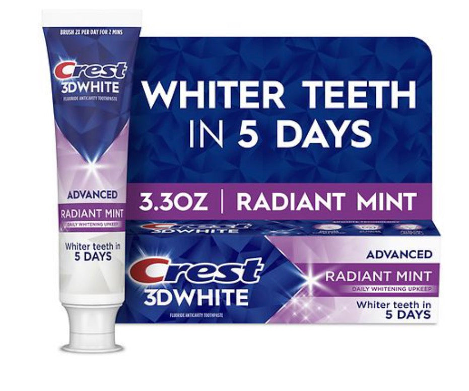 Crest 3D White Radiant Mint 3.3 Oz.