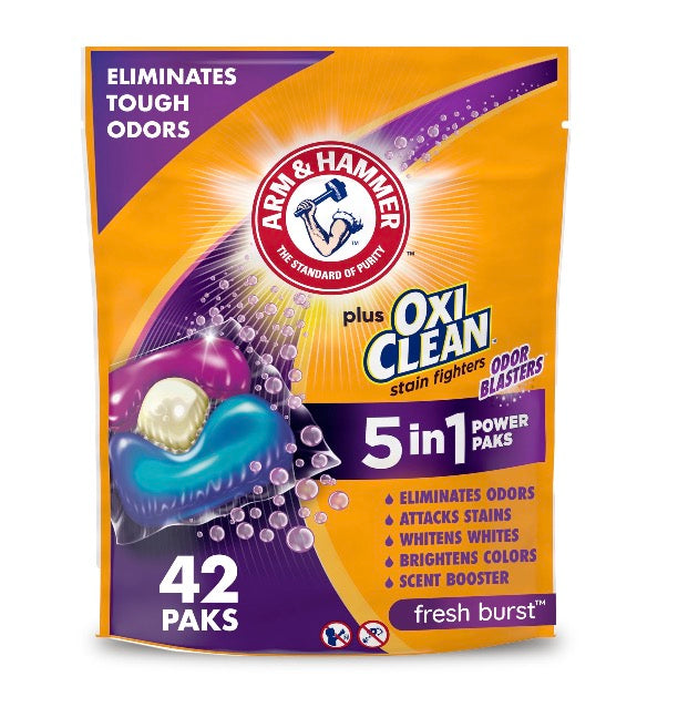 Arm & Hammer Fresh Burst Power Paks 42 Ct.