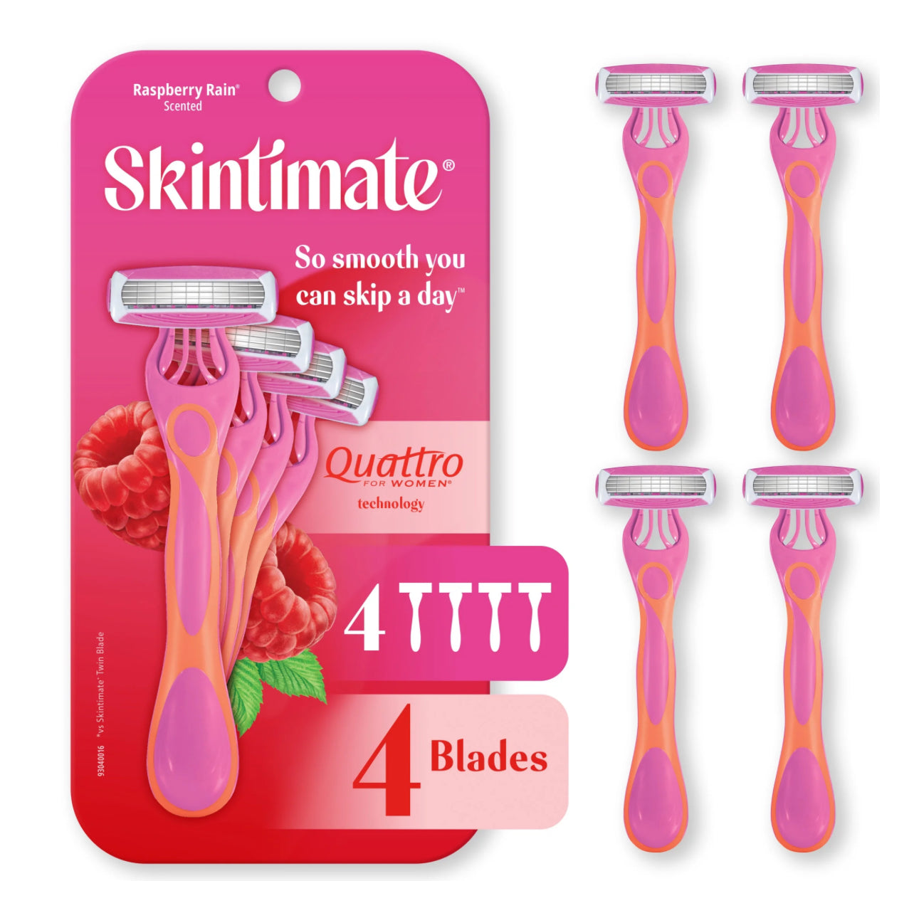 Skintimate Razor Raspberry Rain 4 Ct.