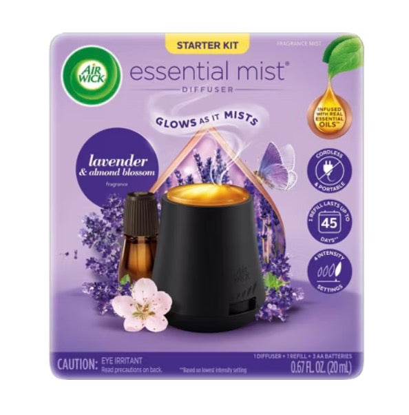Air Wick Essential Mist Starter Kit Lavender & Almond Blossom