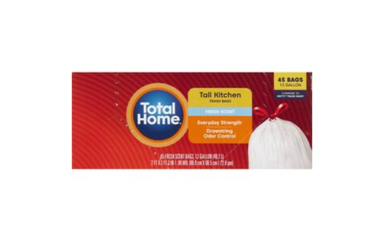 Total Home 13 Gal. Trash Bags 45 Ct.