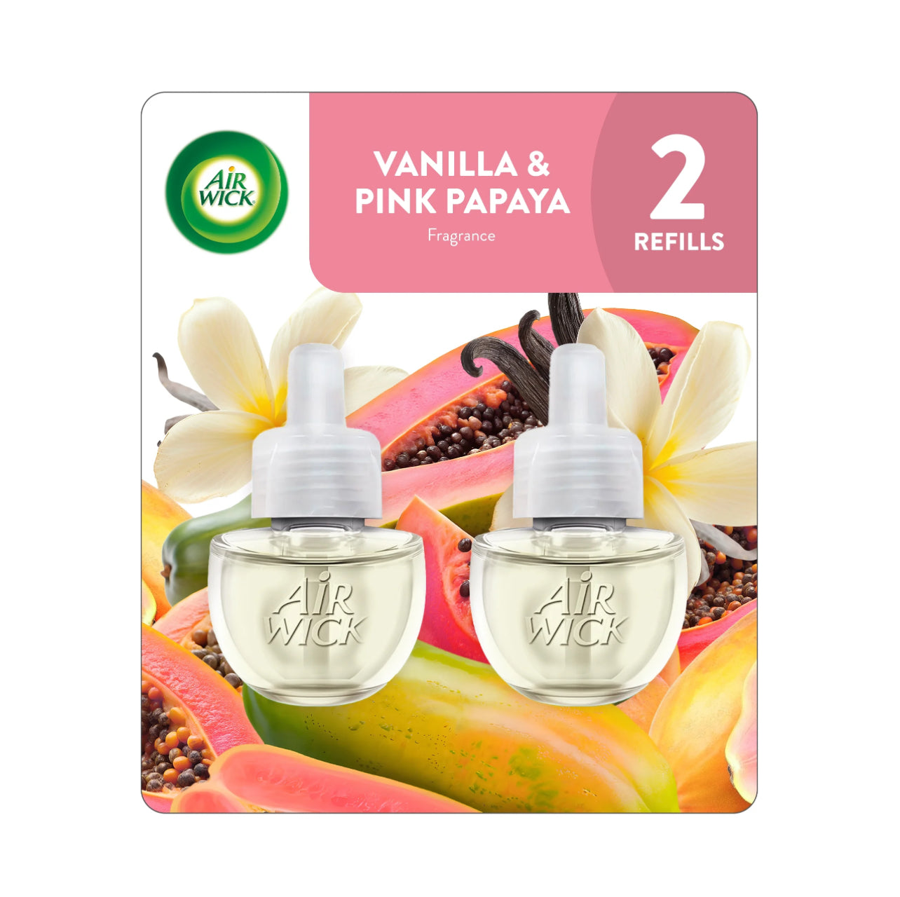 Air Wick Vanilla & Pink Papaya 2 Ct. Refill